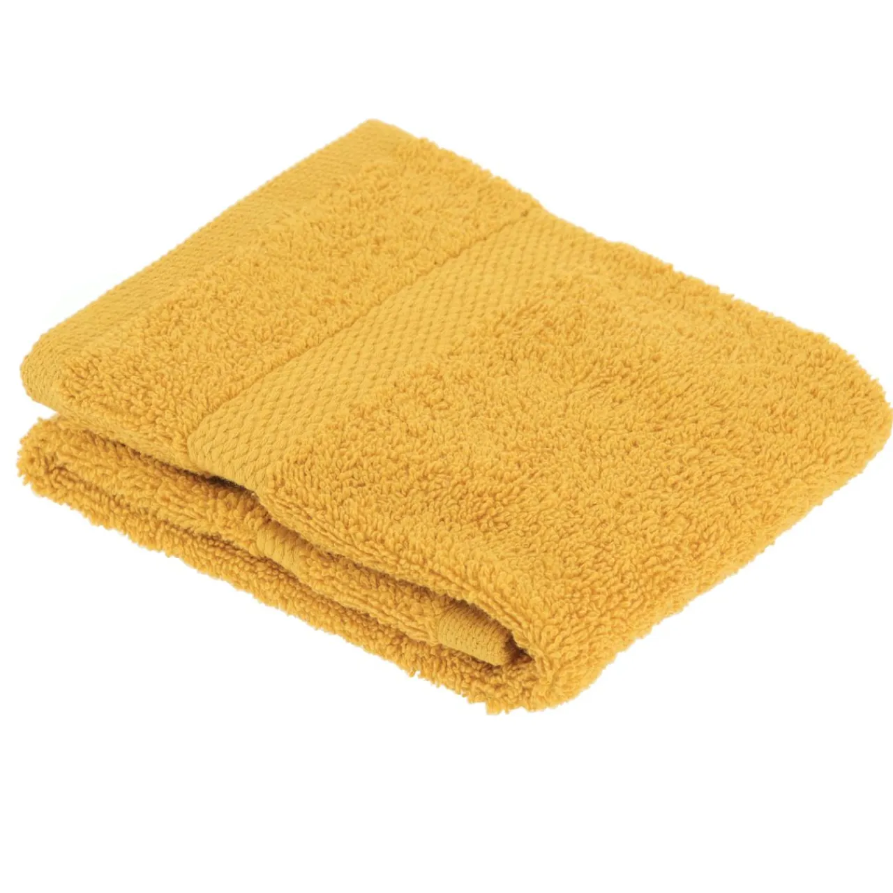 TENDANCE Serviette de bain coton (30 x 50 cm) Timeless Jaune moutarde Online