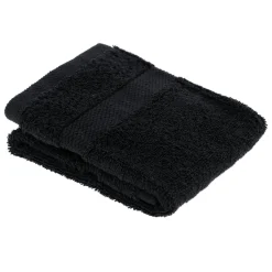 TENDANCE Serviette de bain coton (30 x 50 cm) Timeless e Noir Best