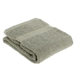 TENDANCE Serviette de bain coton (50 x 90 cm) Timeless Vert kaki Outlet
