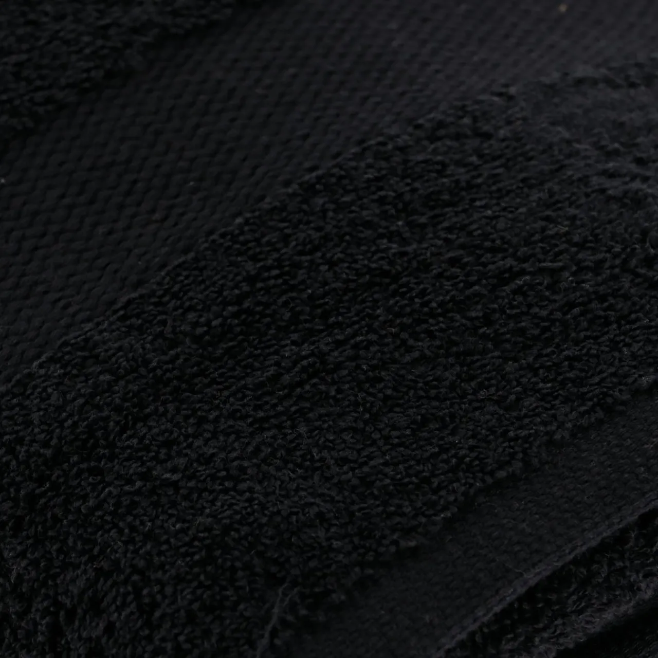 TENDANCE Serviette de bain coton (90 x 150 cm) Timeless e Noir Outlet