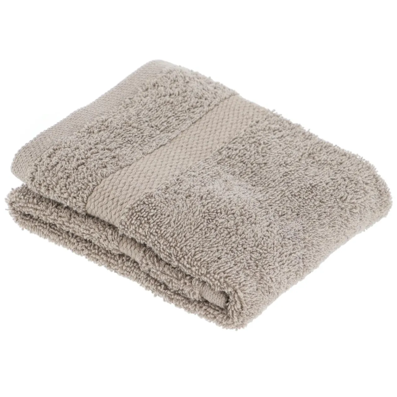 TENDANCE Serviette de bain coton (30 x 50 cm) Timeless Taupe