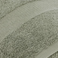 TENDANCE Serviette de bain coton (90 x 150 cm) Timeless Vert kaki New