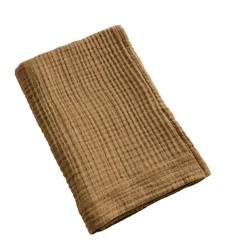 EMINZA Serviette de bain gaze de coton (50 x 90 cm) Gaïa Camel New