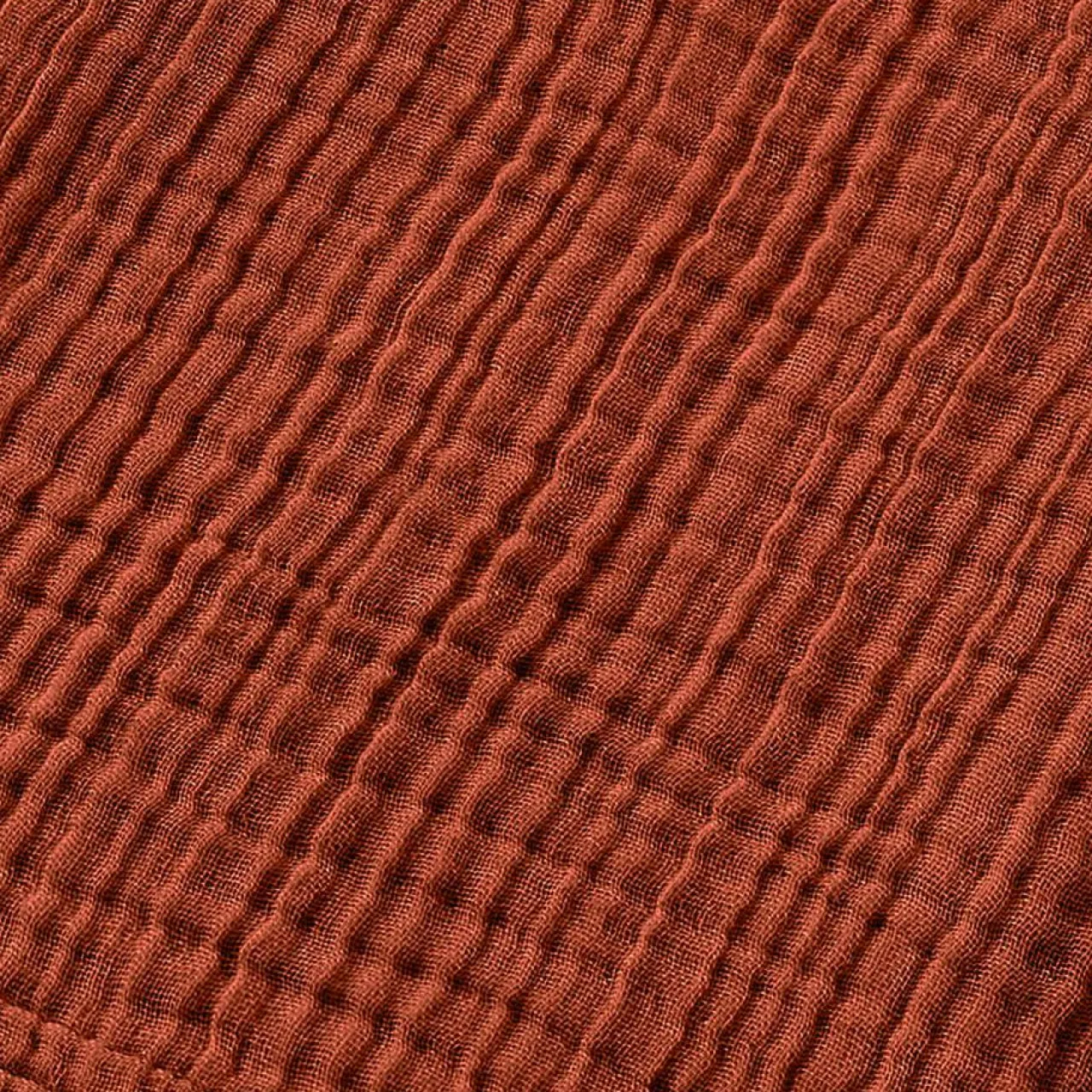 EMINZA Serviette de bain gaze de coton (70 x 130 cm) Gaïa Terracotta Clearance