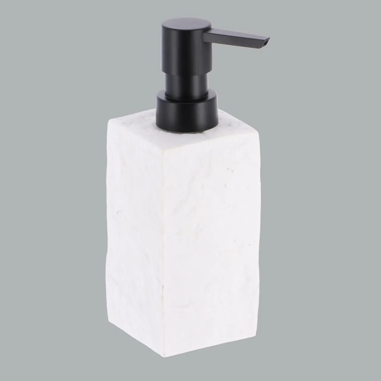 TENDANCE Set d'accessoires salle de bain Effet Pierre Blanc Hot