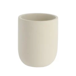 TENDANCE Set d'accessoires salle de bain ciment Ibiza Beige Best