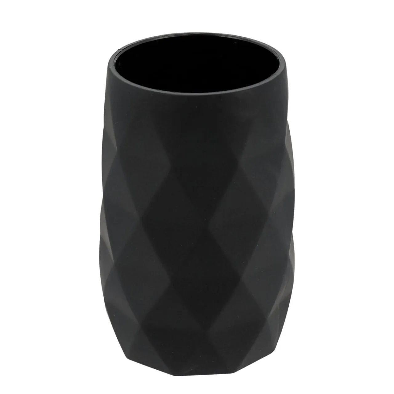 TENDANCE Set d'accessoires salle de bain Rubby Noir Best