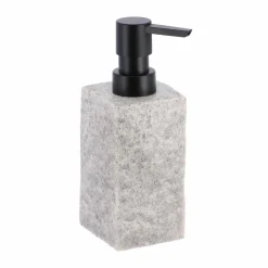 TENDANCE Set d'accessoires salle de bain Effet Pierre Gris Outlet
