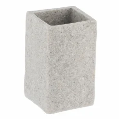 TENDANCE Set d'accessoires salle de bain Effet Pierre Gris Outlet