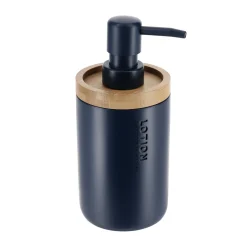 TENDANCE Set d'accessoires salle de bain Purebamboo Bleu marine Outlet