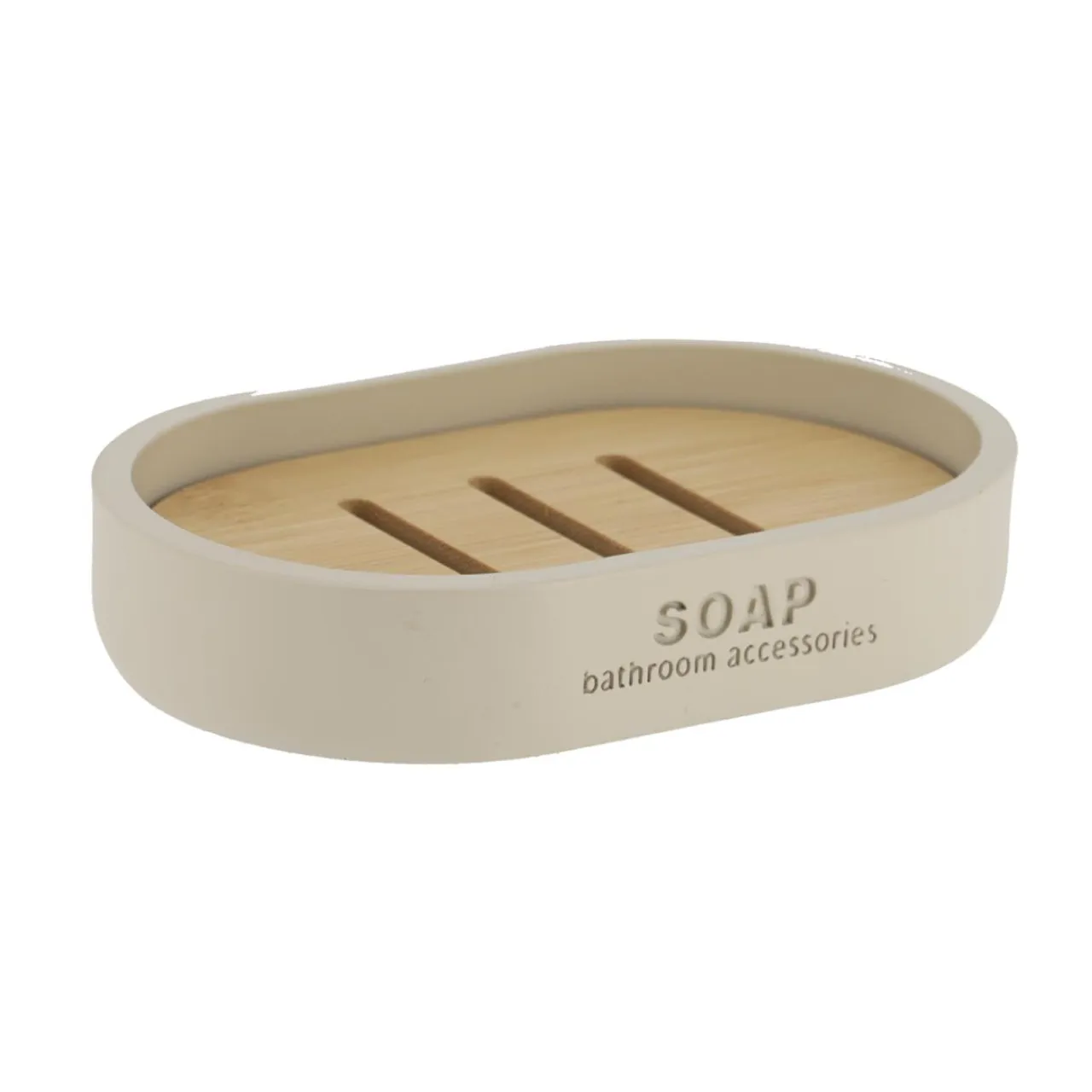 TENDANCE Set d'accessoires salle de bain Purebamboo Beige Sale
