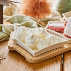 KAEMINGK Set à tapas 3 assiettes (17 x 33 cm) Maisonnettes hes Blanc Hot