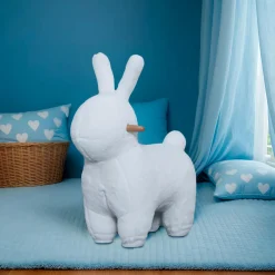 EMINZA Siège enfant flanelle (H63 cm) Lapin Blanc Discount