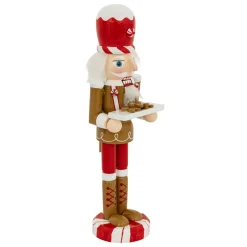 FEERIC LIGHTS Soldat Casse-noisette en bois (H25 cm) Pain d'épices Marron Clearance