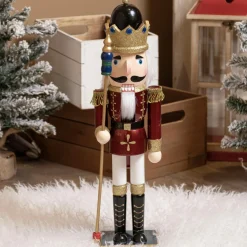 KAEMINGK Soldat Casse-noisette en bois (H50 cm) Roi Louis Bordeaux Sale