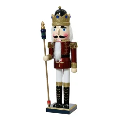 KAEMINGK Soldat Casse-noisette en bois (H50 cm) Roi Louis Bordeaux Sale