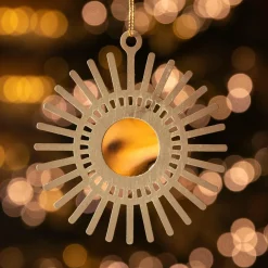 KAEMINGK Soleil de Noël en métal (H9 cm) Or Hot