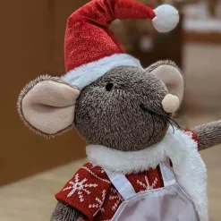 KAEMINGK Souris de Noël (H59 cm) Milo le cuisto Rouge Clearance