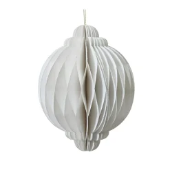 KAEMINGK Sphère en papier à suspendre (H40 cm) Fermeture Magnétique Blanc Online