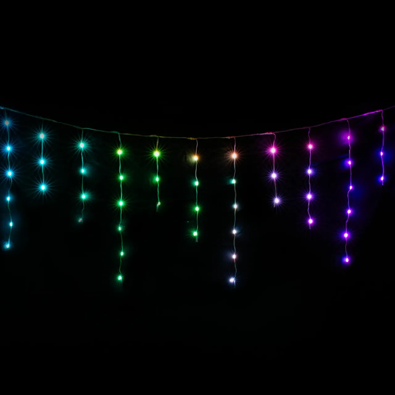 KOOPMAN Stalactite lumineuse Digitale L3 m 85 LED Multicolore