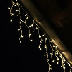 EMINZA Stalactite lumineuse 20 m 490 LED câble blanc Stars Blanc chaud Blanc Chaud - câble blanc Discount