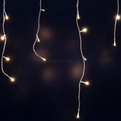 EMINZA Stalactite lumineuse 20 m 490 LED câble blanc Stars Blanc chaud Blanc Chaud - câble blanc Discount