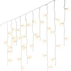 EMINZA Stalactite lumineuse 7,50 m 175 LED câble blanc Stars Blanc chaud Blanc Chaud - câble blanc Clearance
