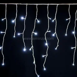 EMINZA Stalactite lumineuse 7,50 m 175 LED câble blanc Stars Blanc froid Blanc Froid - câble blanc Best