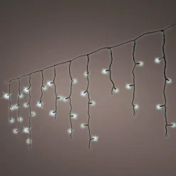 EMINZA Stalactite lumineuse 7,50 m 175 LED câble noir Blanc froid Discount