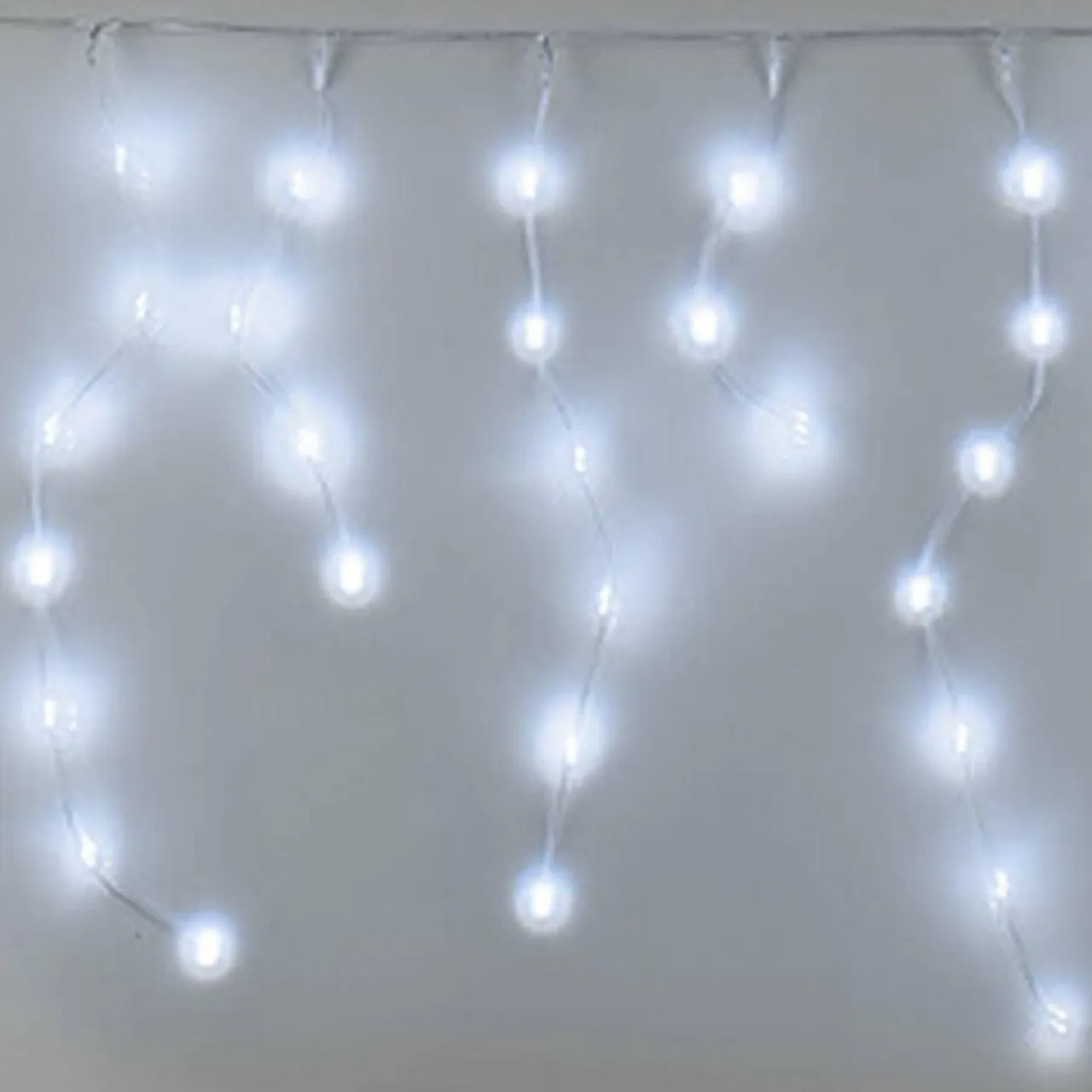 KOOPMAN Stalactite lumineuse 7,10 m 360 LED câble transparent Icicle Blanc froid Sale