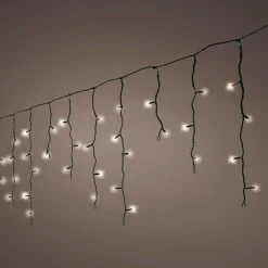 EMINZA Stalactite lumineuse 20 m 490 LED câble noir Stars Blanc chaud Blanc Chaud - câble noir Outlet