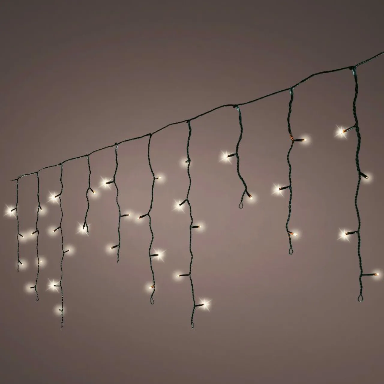 EMINZA Stalactite lumineuse 11 m 259 LED câble noir Stars Blanc chaud Blanc Chaud - câble noir Sale