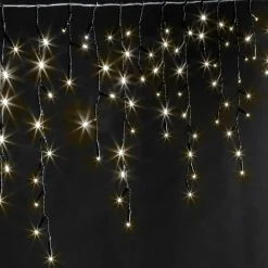 EMINZA Stalactite lumineuse 11 m 259 LED câble noir Stars Blanc chaud Blanc Chaud - câble noir Sale
