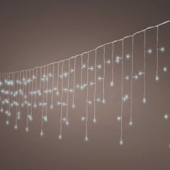 KAEMINGK Stalactite lumineuse à piles 14 m 384 LED câble blanc Durawise Blanc froid Clearance