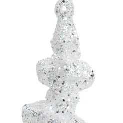 KAEMINGK Stalactite à suspendre (H25 cm) Glace pailleté Blanc Clearance