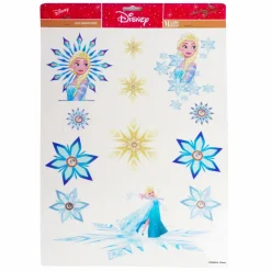 CHRISTMAS INSPIRATIONS Stickers pour fenêtre Disney la Reine des Neiges Bleu Discount