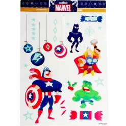 CHRISTMAS INSPIRATIONS Stickers pour fenêtre Disney Marvel Multicolore Hot
