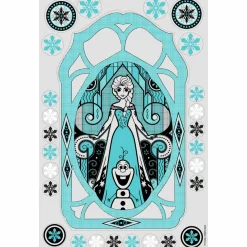 CHRISTMAS INSPIRATIONS Stickers pour fenêtre Disney Reine des Neiges Bleu Clearance
