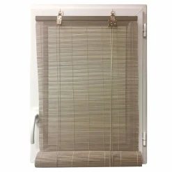 LUANCE Store enrouleur à baguettes (40 x 180 cm) Bambou Gris