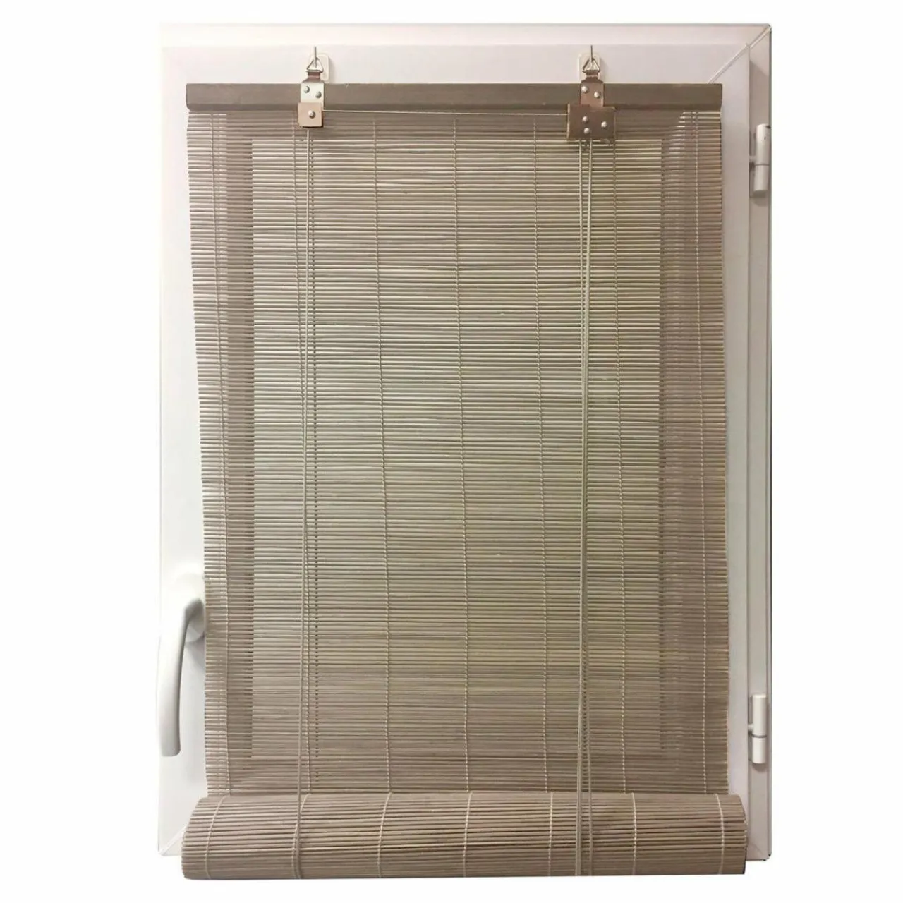 LUANCE Store enrouleur à baguettes (40 x 180 cm) Bambou Gris