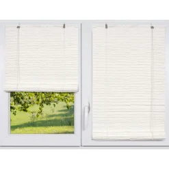 LUANCE Store enrouleur extérieur effet rotin (120 x 180 cm) Tanoa Blanc Online