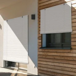 LUANCE Store enrouleur extérieur effet rotin (120 x 180 cm) Tanoa Blanc Online