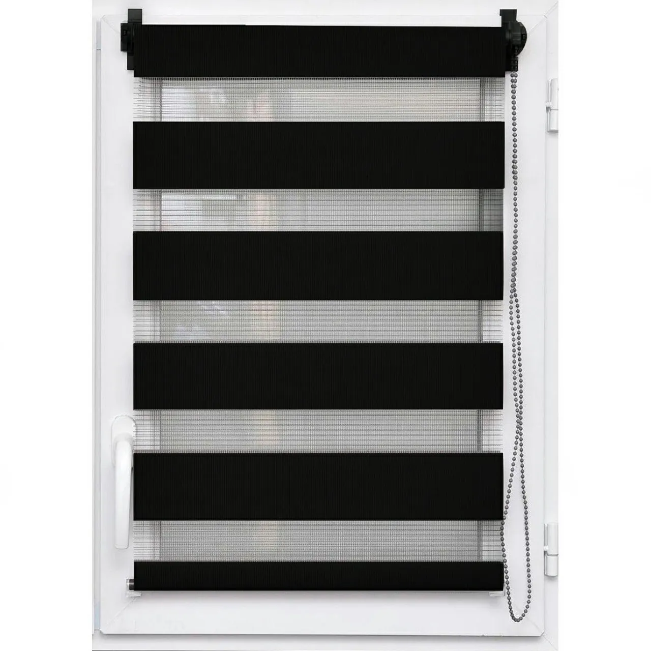 LUANCE Store enrouleur Jour / Nuit (45 x 180 cm) Noir