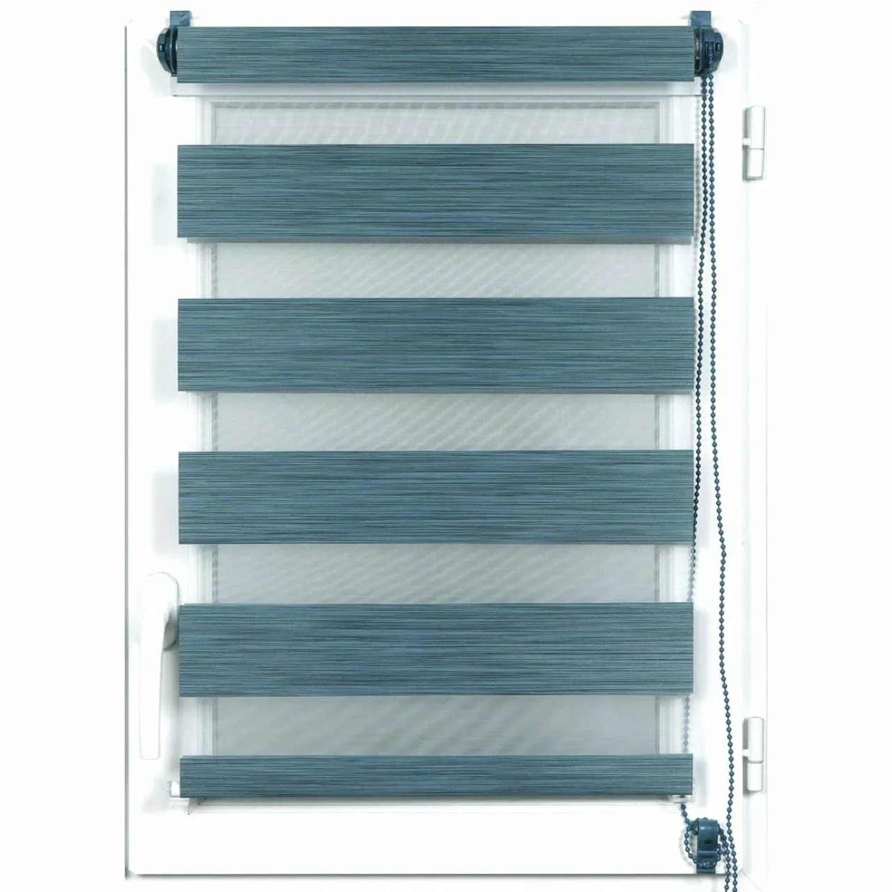LUANCE Store enrouleur Jour / Nuit (45 x 90 cm) chiné Bleu