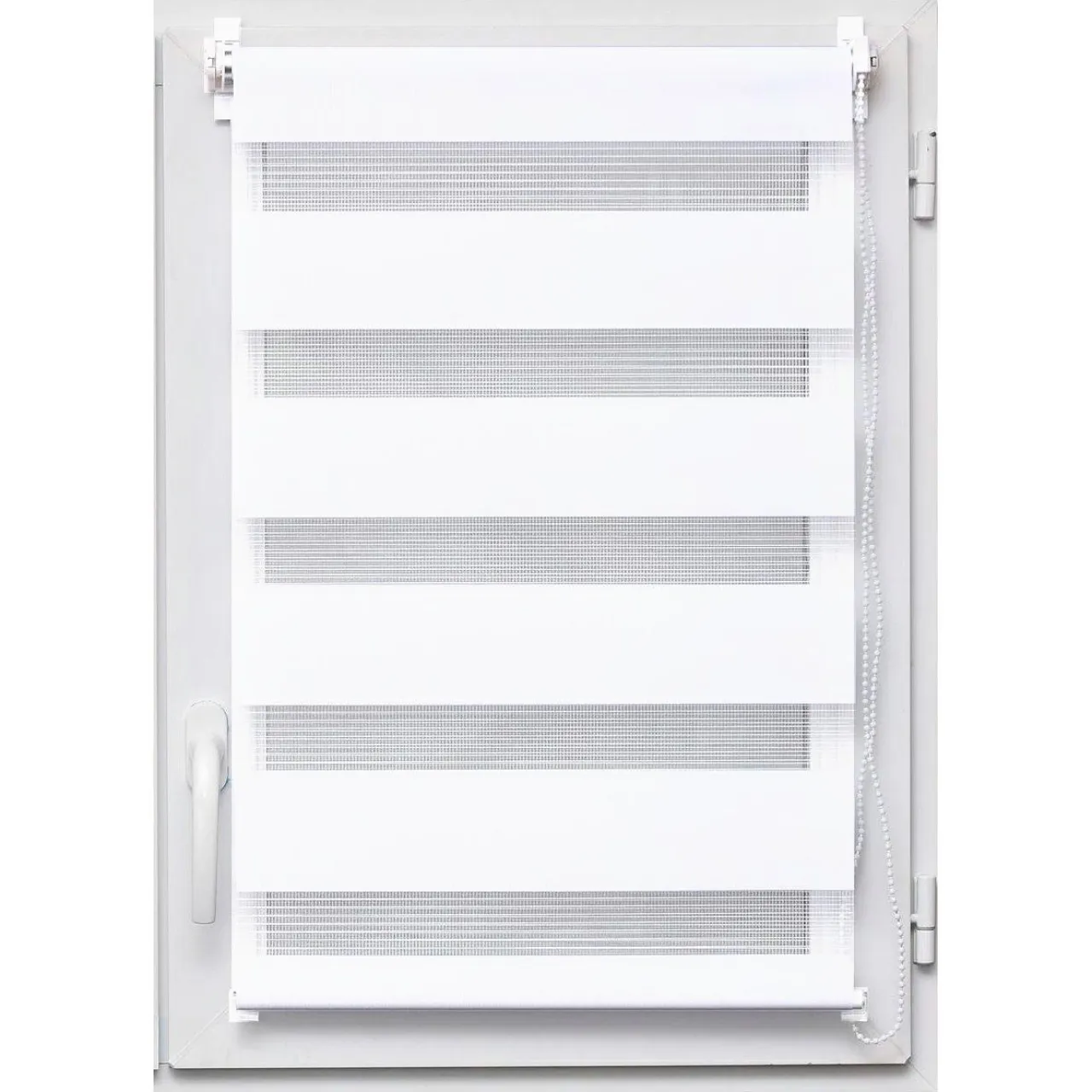 LUANCE Store enrouleur Jour / Nuit (75 x 250 cm) Blanc Outlet