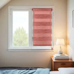 LUANCE Store enrouleur Jour / Nuit (45 x 90 cm) Terracotta Discount