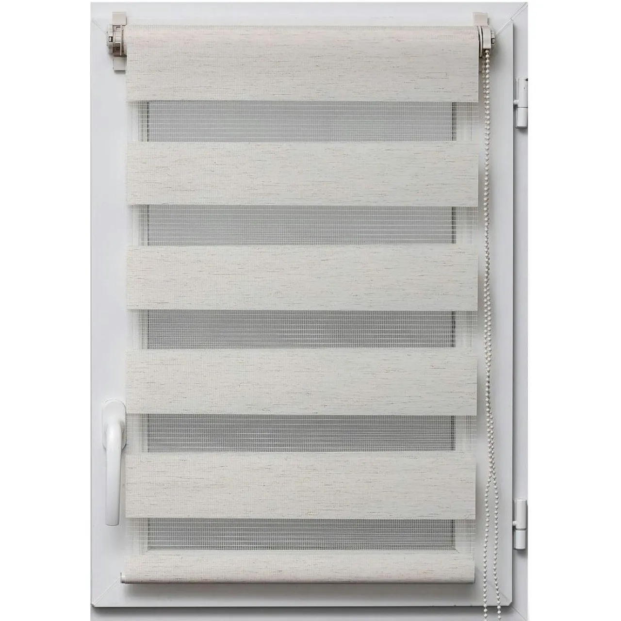 LUANCE Store enrouleur Jour / Nuit (45 x 250 cm) Beige chiné Best