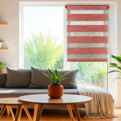 LUANCE Store enrouleur Jour / Nuit (75 x 180 cm) Terracotta Online