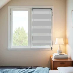 LUANCE Store enrouleur Jour / Nuit (45 x 90 cm) Gris clair Outlet