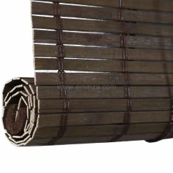 LUANCE Store enrouleur à lattes (40 x 130 cm) Bambou Chocolat Marron Online
